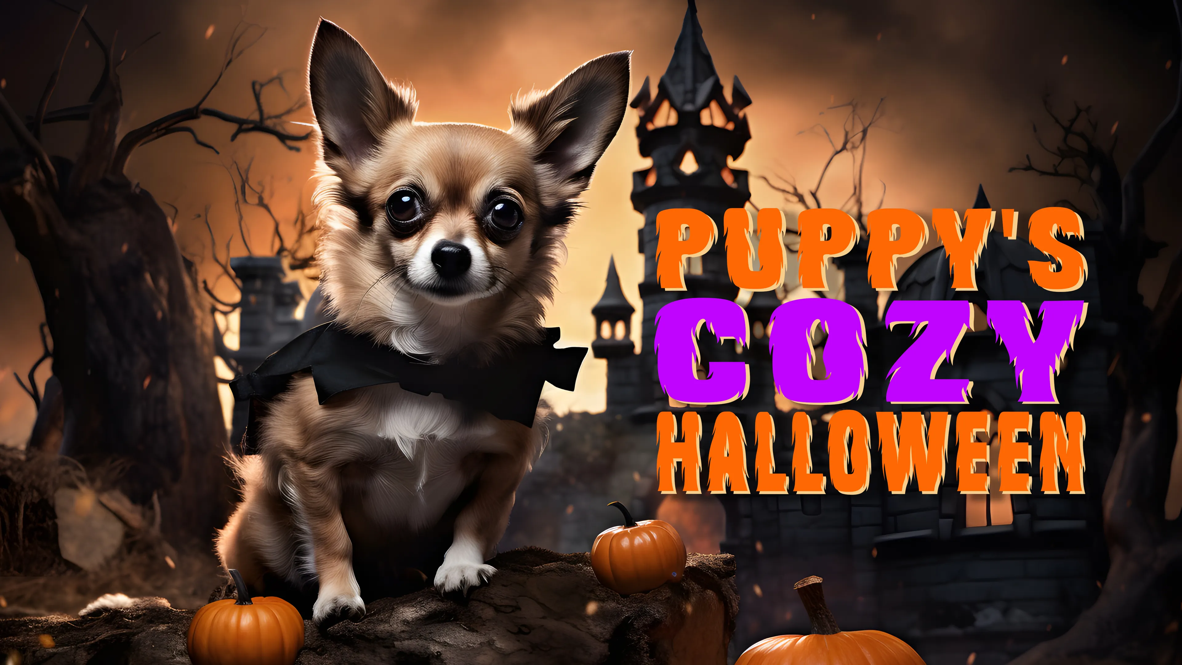Puppy's Cozy Halloween poster